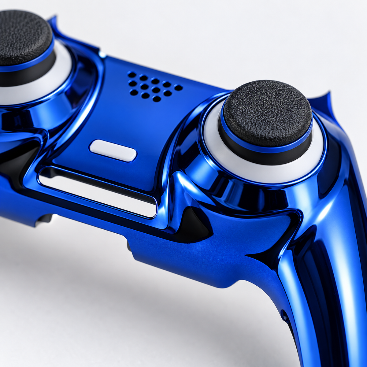 GREY Studio detail | Porodo Gaming PS5 Controller Decorative Panel combo - Blue + Gold | PDX617-BG