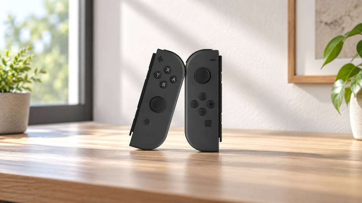 GREY Studio lifestyle | Porodo Gaming Nintendo Switch Joycon Controller - Gray | PDX619