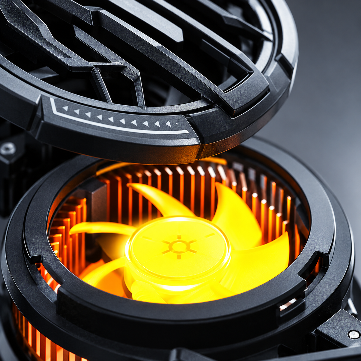 GREY Studio detail | Porodo Gaming Freezing Semiconductor MagSafe Mobile Cooling - Black | PDX630