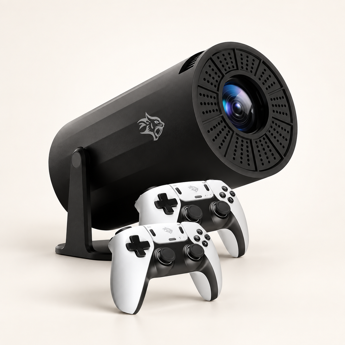 GREY Studio catalog | Porodo Gaming Projector with Controllers - Black | PDX639-BK