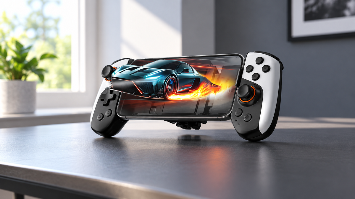GREY Studio lifestyle | Porodo Gaming Chillcore Cooling Game Controller with Macro Mapping & Vibration - Black | PDXCGCBK
