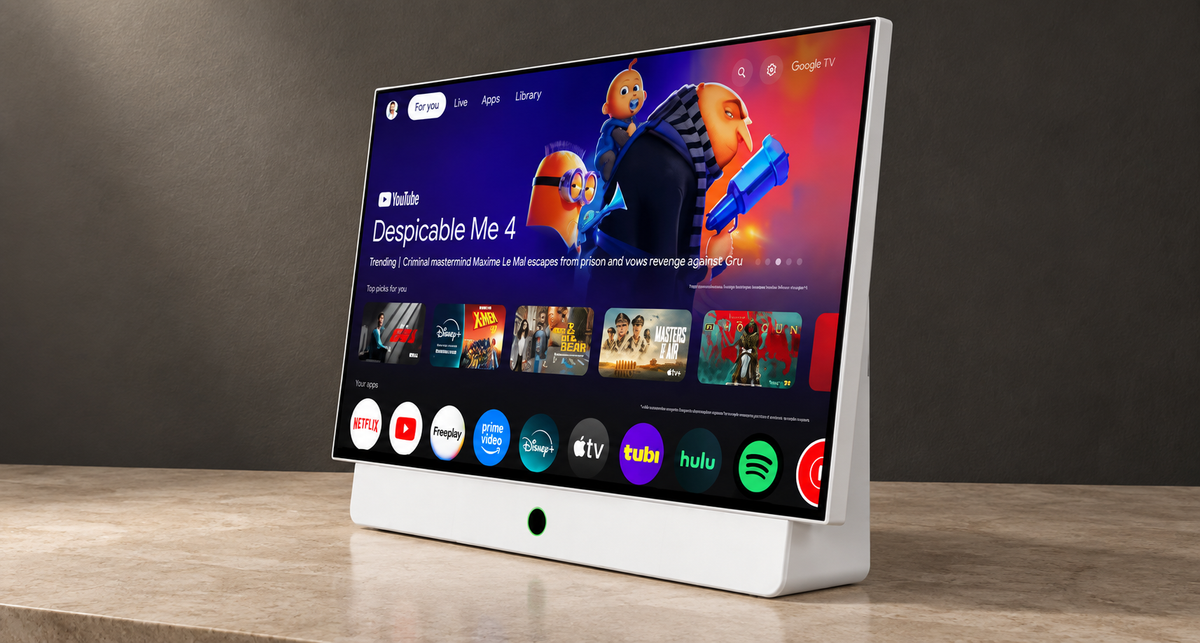 GREY Studio editorial | Powerology Portable FHD Smart TV - White | PG27FWH