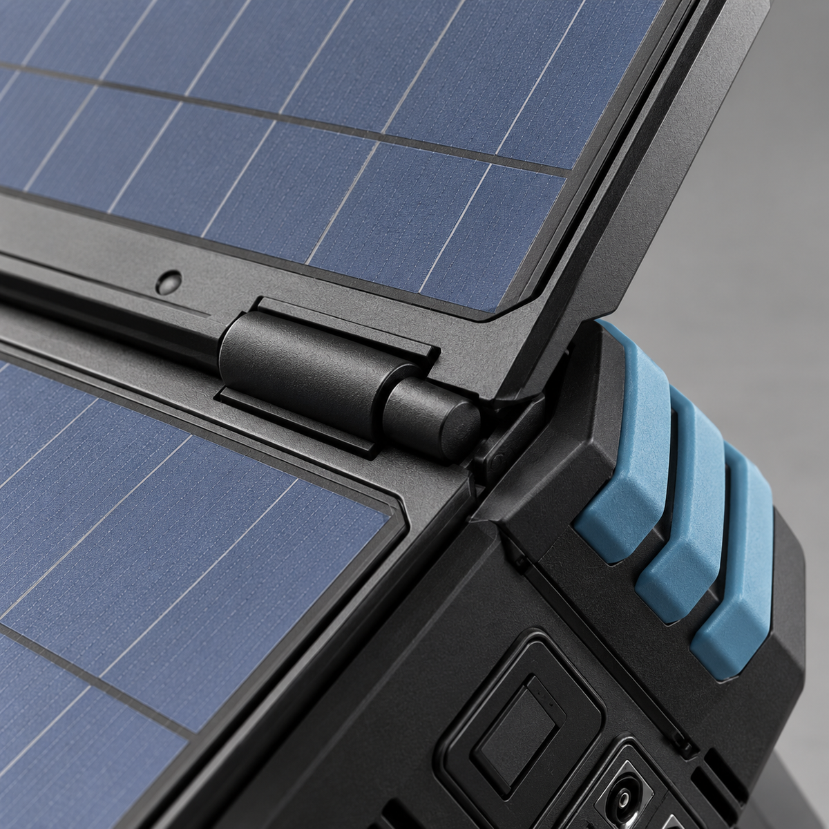 GREY Studio detail | Powerology Helio 1600W Portable Solar Power Generator - Black | PPBCHA1600BK