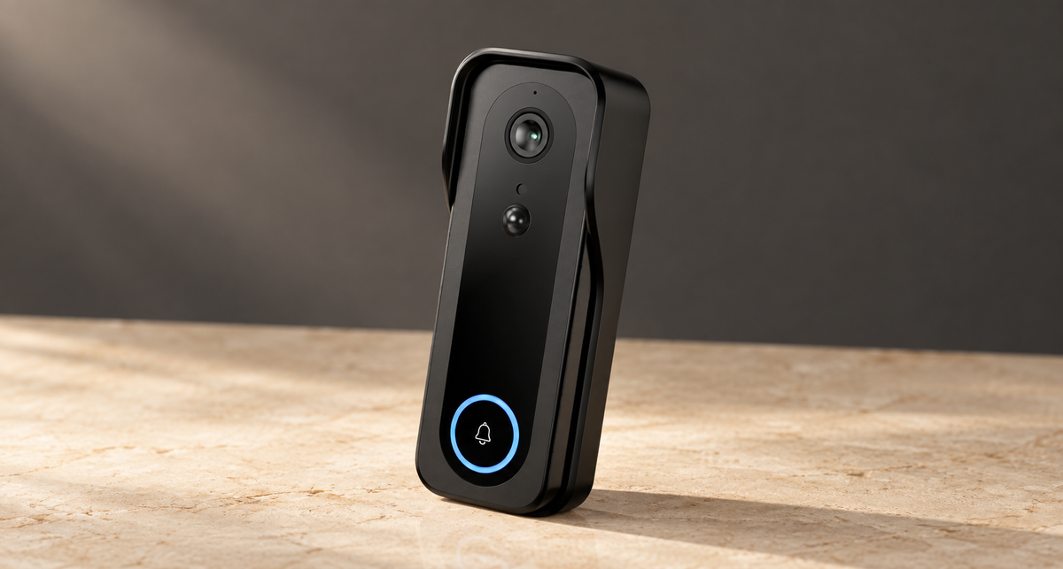 GREY Studio editorial | Powerology Smart Doorbell Camera - Black | PPBCHA85