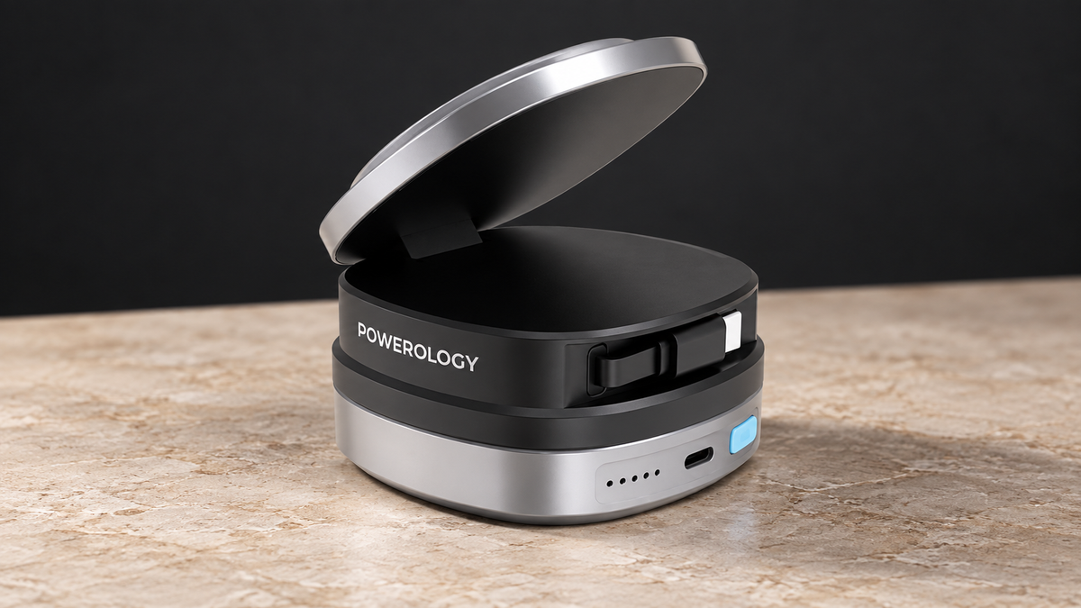 GREY Studio editorial | Powerology Lyons 10000mAh Power Bank - Black | PPBFT04BK