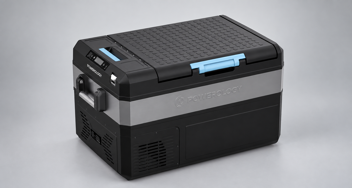 GREY Studio detail | Powerology Portable Fridge 55L with APP - Black | PPFA55LBK