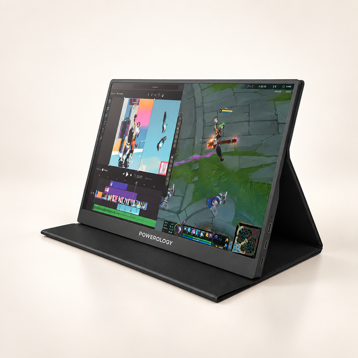 GREY Studio catalog | Powerology 15.6" Ultra-Slim Portable 144Hz Monitor | PSM004