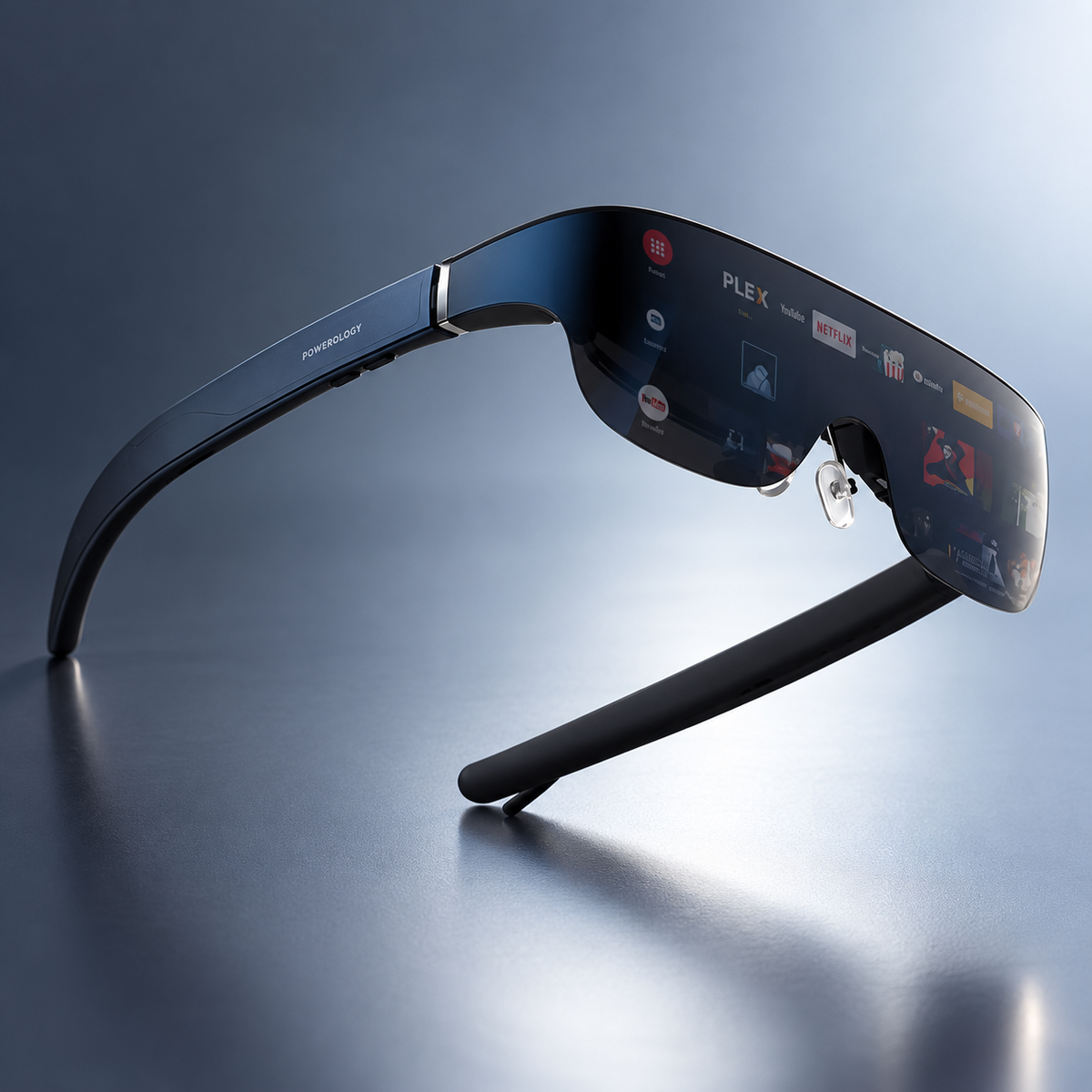 GREY Studio detail | Powerology 2/3D Ultra AR Movie Glass 1080P 120" - Blue | PSM014