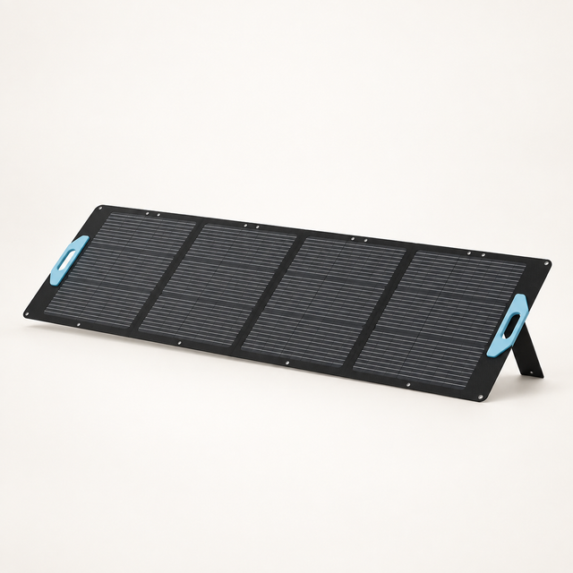 Powerology 200W Monocrystalline Portable Solar Panel - Black