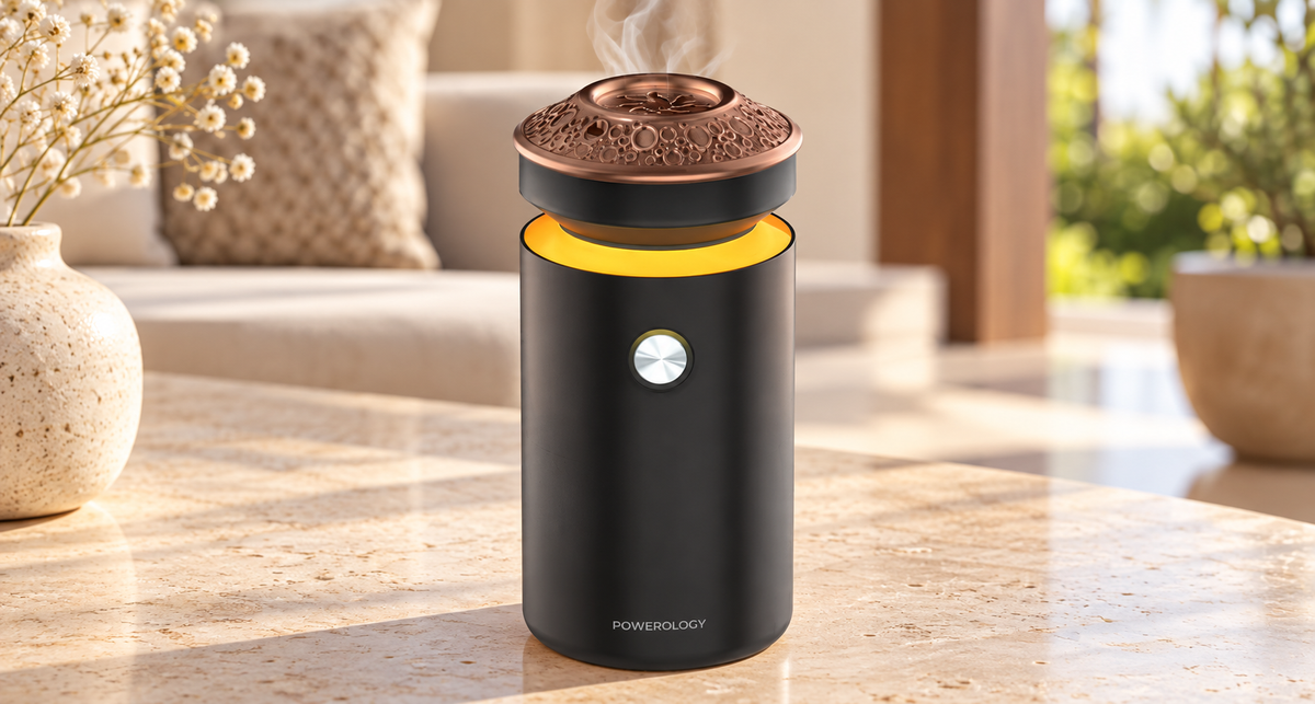 GREY Studio lifestyle | Powerology Oudan Incense Bakhoor Burner - Black | PSM024BK