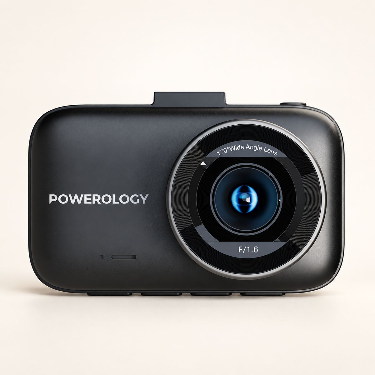GREY Studio catalog | Powerology Dash Camera Ultra with High Utility Built-In Sensors 4K - Black | PWDCM4KBK
