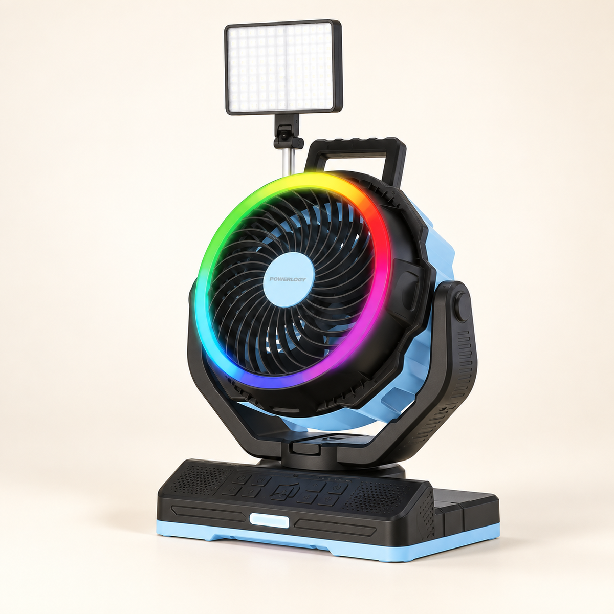 GREY Studio catalog | Powerology VentoPower Outdoor 40K Oscillating Fan - Blue/Black | PWMDF92BLBK