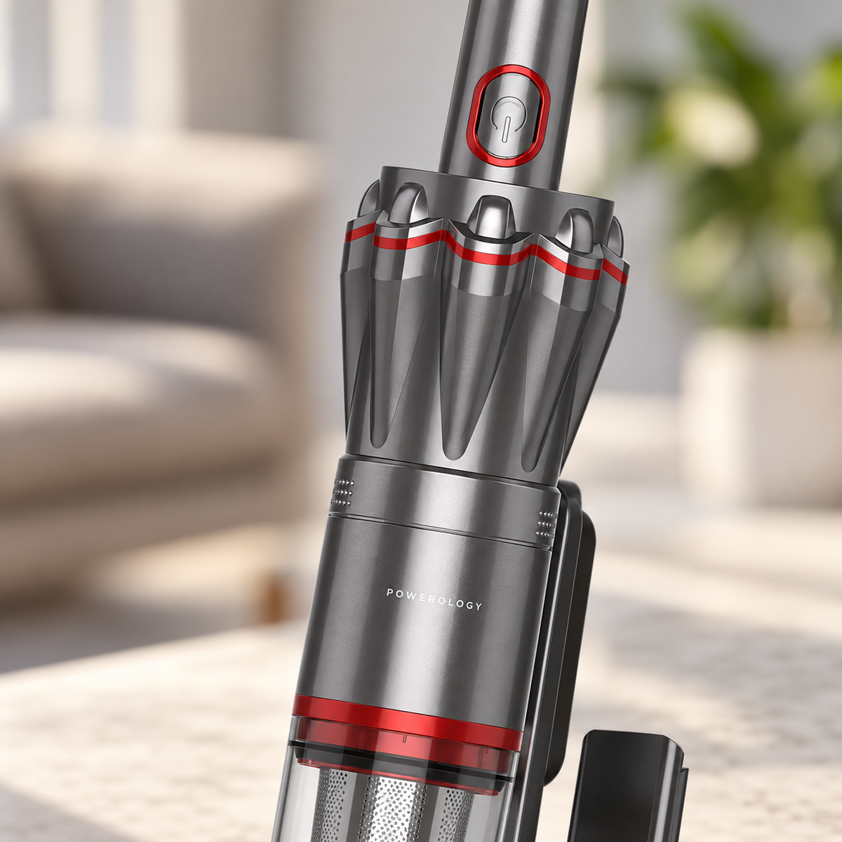 GREY Studio detail | Powerology 2600mAh Portable Stick Vacuum Cleaner | PWPVCS-GY