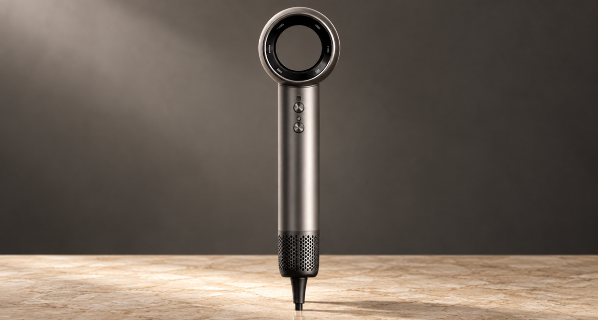 GREY Studio editorial | Powerology lonFusion Hot & Cold Hair Dryer - Gray | PXMLV10GR