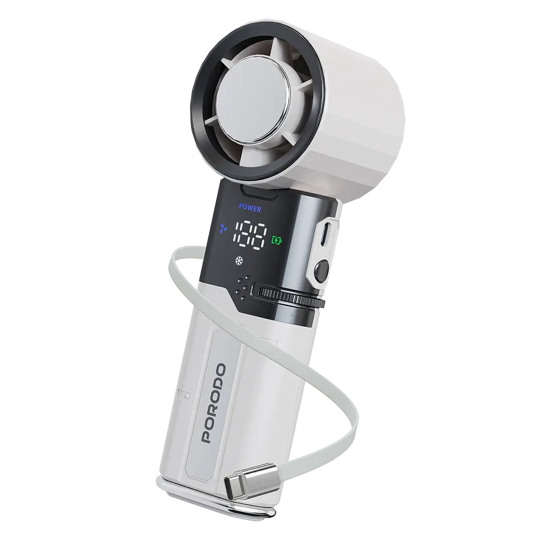 Porodo Lifestyle Chillo Plus Rechargeable Ice Cooling Fan